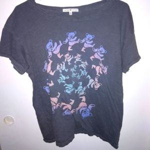 Gray grateful dead top